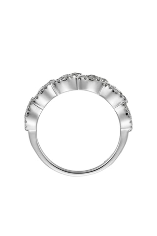 Anillo Couronne - Oro blanco y diamantes