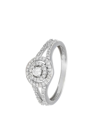 Anillo Romancia - Oro blanco y diamantes