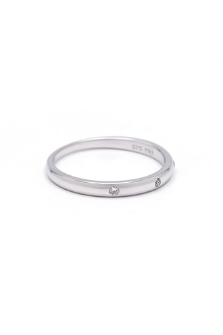 Anillo Curitiba - Oro blanco y diamantes