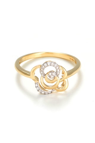 Anillo Zoë - Oro amarillo y diamantes