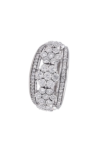 Anillo Zelina - Oro blanco y diamantes