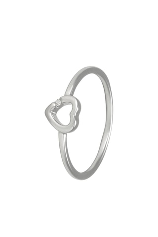 Anillo Castille Amoureux - Oro blanco y diamante