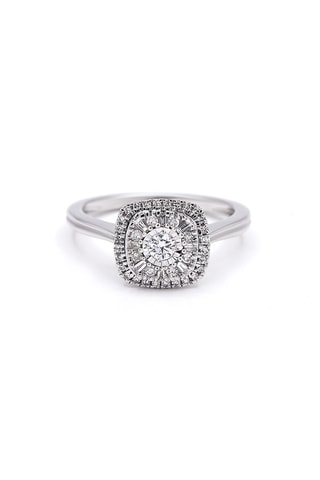 Anillo - Oro blanco y diamantes