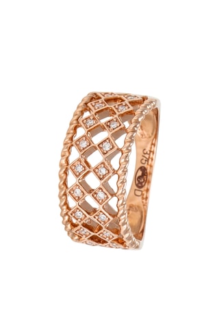 Anillo Homa - Oro rosa y diamantes