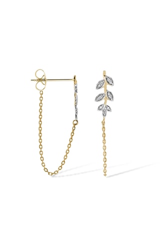 Pendientes - Oro amarillo y diamantes
