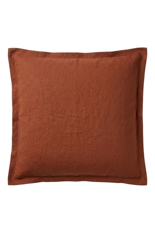 Funda de almohada de lino Limy - Terre brulée