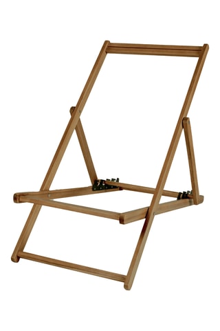 Estructura de tumbona plegable de madera - 52 x 118 cm