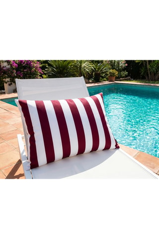 Funda de cojín Riviera - Frambuesa - 40 x 60 cm
