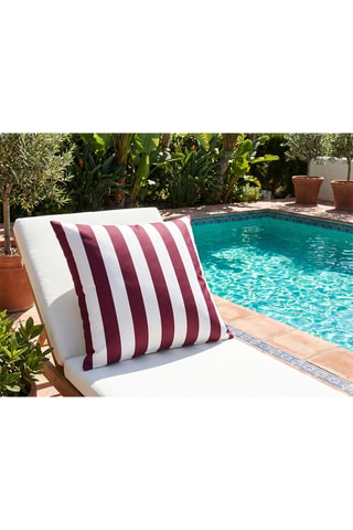 Funda de cojín Riviera - Frambuesa - 80 x 80 cm
