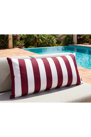 Funda de cojín Riviera - Frambuesa - 45 x 100 cm