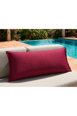 Funda de cojín Bimini - Frambuesa - 45 x 100 cm