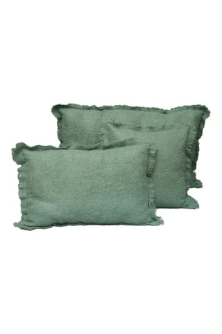 Funda de cojín de lana Aspen - Salvia - 40 x 60 cm
