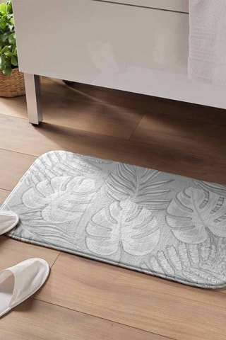 Tapis de bain Amber - Gris - 45 x 75 cm
