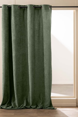 Rideau Winona - Vert foncé - 140 x 260 cm