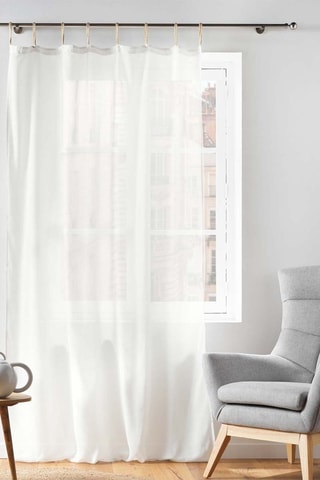 Voilage Belani - Blanc - 140 x 240 cm