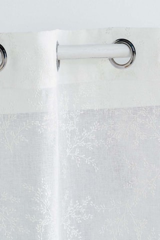 Voilage à œillets Karla - Blanc - 140 x 240 cm