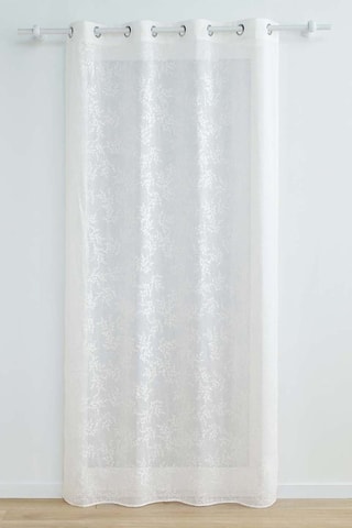 Voilage à œillets Karla - Blanc - 140 x 240 cm
