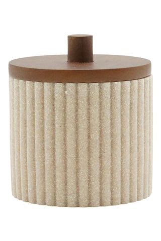 Pot à cotons Niagara - Beige et naturel