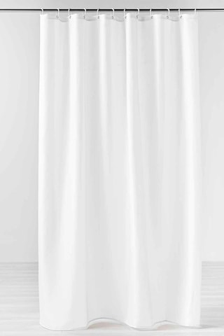 Rideau de douche Yaline Blanc - 180 x 200 cm