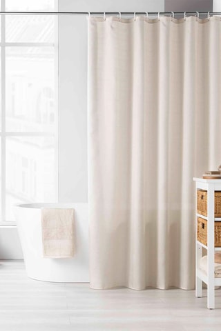 Rideau de douche Yaline Beige - 180 x 200 cm