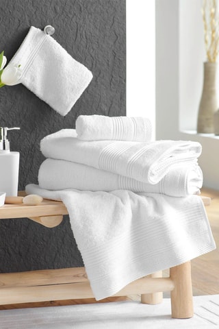2 gants de toilette Tendresse - Blanc