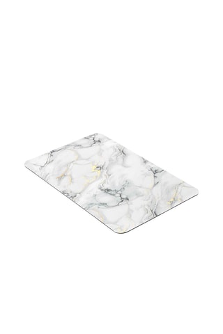 Tapis de bain Venor - Gris et blanc - 50 x 80 cm