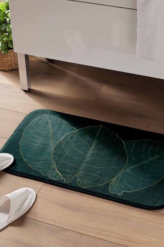 Tapis de bain Jade - Bleu - 45 x 75 cm