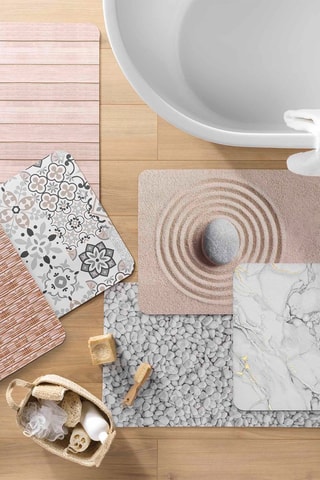 Tapis de bain Calista - Naturel - 50 x 120 cm