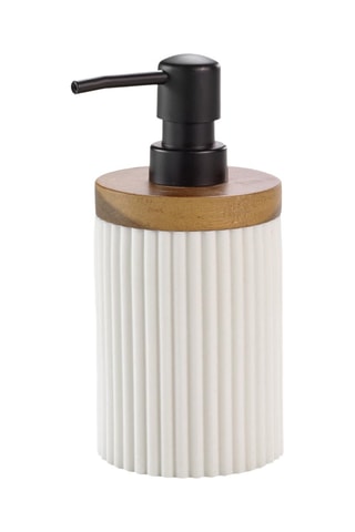 Distributeur de savon Niagara - Blanc et naturel