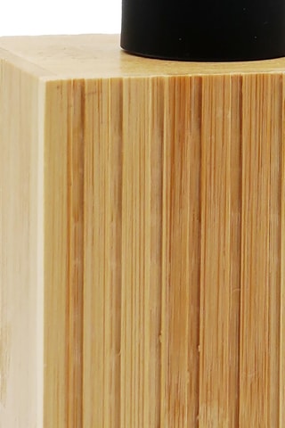 Distributeur de savon en bambou Hanoi - 8,4 x 6,4 x 18 cm