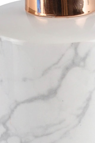 Distributeur de savon en céramique Marbre - 7 x 18,5 cm