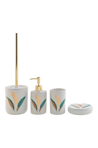 Distributeur de savon en céramique Plumiss - 7,4 x 17,9 cm
