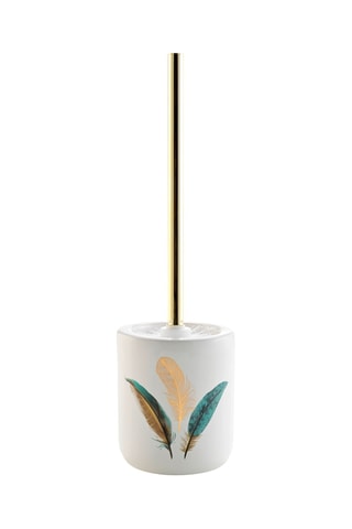 Brosse  WC en céramique Plumiss - 10,6 x 40 cm