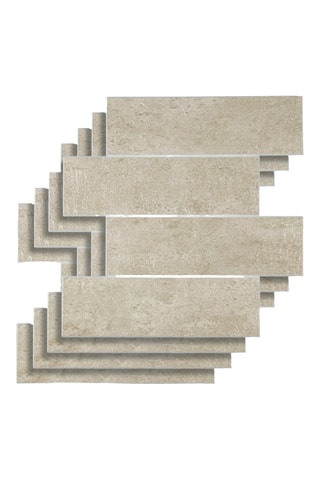 4 crédences adhésives Pierre - Beige