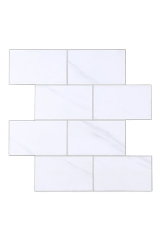 4 crédences adhésives Careo - Blanc