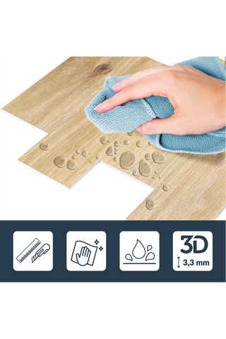 4 crédences adhésives Boiseo - Beige