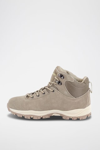 Botas de senderismo de piel de serraje Than - Beige