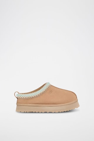 Pantofole platform in pelle scamosciata K-Tazz - Beige chiaro