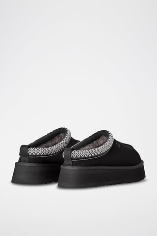 Pantofole platform in pelle scamosciata W TASMAN II - Nero