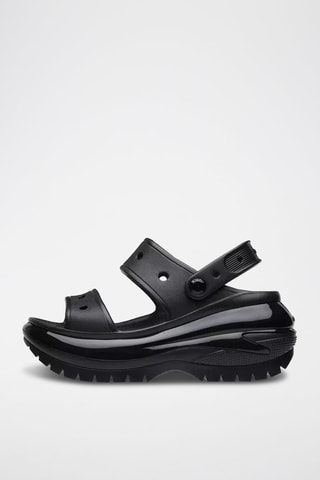 Sandali con zeppa Plastique Crocs - Nero