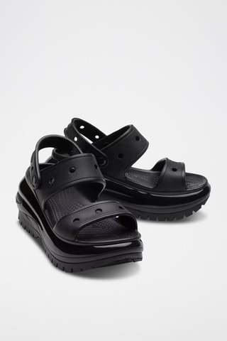 Sandali con zeppa Plastique Crocs - Nero