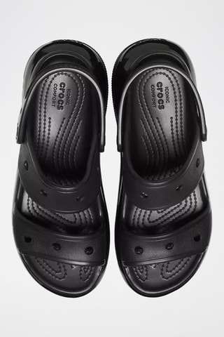 Sandali con zeppa Plastique Crocs - Nero