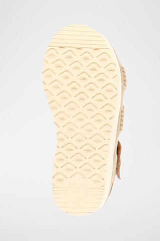 Sandali platform in pelle Goldenstar - Beige