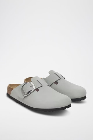 Sabot in pelle scamosciata Boston - Blu