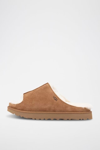 Ciabatte imbottite in pelle scamosciata Greenport - Sabbia