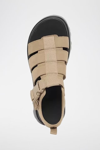 Sandali in pelle scamosciata Cora - Sabbia