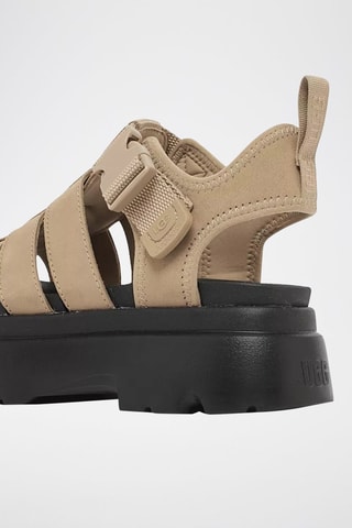 Sandali in pelle scamosciata Cora - Sabbia