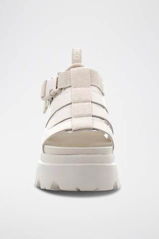 Sandali in pelle scamosciata Cora - Bianco
