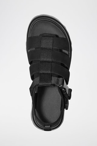 Sandali in pelle scamosciata Cora - Nero