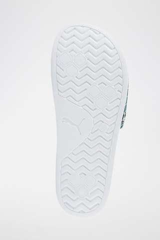 Ciabatte slider Mercedes F1 Leadcat 2.0 - Bianco e blu-verde